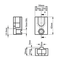 41-410-1 MODULAR SOLUTIONS PROFILE FASTNER<br>GUARD CONNECTIONS FOR REMOVABLE PANELS